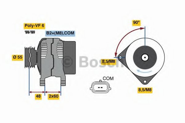 BOSCH 0 986 080 410 Генератор VALEO для RENAULT GRAND SCNIC III (Рено Гранд сценик 3) BOSCH 0 986 080 410 Генератор VALEO для RENAULT GRAND SCNIC III (Рено Гранд сценик 3)