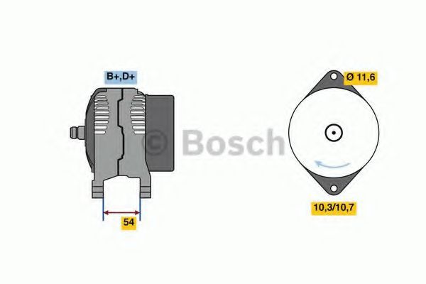 BOSCH 0 986 080 630 Генератор для JEEP (Джип) BOSCH 0 986 080 630 Генератор для JEEP (Джип)