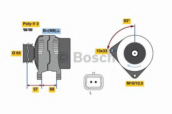 BOSCH 0 986 080 960 Генератор для RENAULT SYMBOL III (Рено Съмбол 3) BOSCH 0 986 080 960 Генератор для RENAULT SYMBOL III (Рено Съмбол 3)