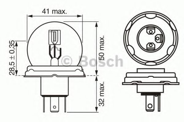 BOSCH 1 987 302 023 Лампа накаливания 06 1996 для CITROËN AX (CитроËн Аx) BOSCH 1 987 302 023 Лампа накаливания 06 1996 для CITROËN AX (CитроËн Аx)