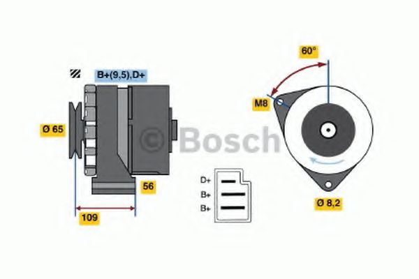 BOSCH 9 120 080 176 Генератор 45 для VOLKSWAGEN APOLLO (Фольксваген Аполло) BOSCH 9 120 080 176 Генератор 45 для VOLKSWAGEN APOLLO (Фольксваген Аполло)