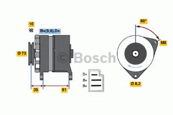 BOSCH 9 120 144 290 Генератор для SUZUKI (Сузуки) BOSCH 9 120 144 290 Генератор для SUZUKI (Сузуки)