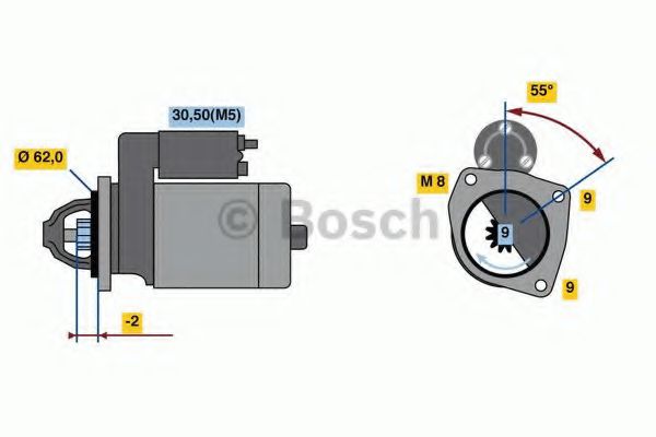 BOSCH F 000 AL0 327 Стартер 07 2012 для PEUGEOT 207 (Пежо 207) BOSCH F 000 AL0 327 Стартер 07 2012 для PEUGEOT 207 (Пежо 207)