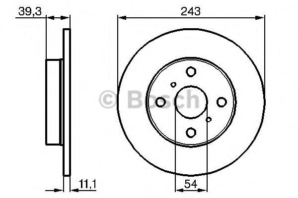 BOSCH 0 986 478 221 Тормозной диск передний мост для TOYOTA TERCEL (Тойота/тоета Тэрcэл) BOSCH 0 986 478 221 Тормозной диск передний мост для TOYOTA TERCEL (Тойота/тоета Тэрcэл)