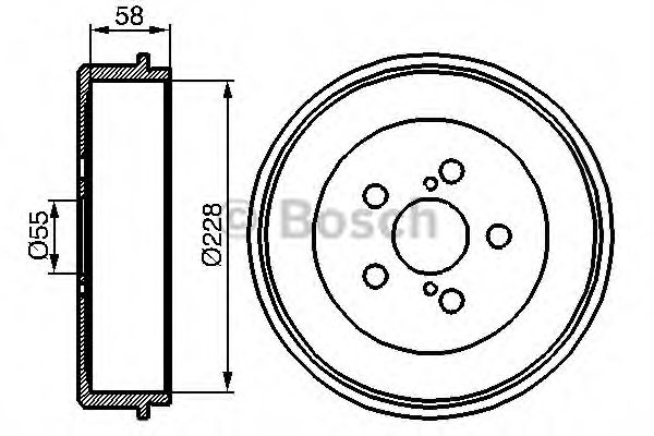 BOSCH 0 986 477 140 Тормозной барабан задний мост для TOYOTA AVENSIS (Тойота/тоета Авенсис) BOSCH 0 986 477 140 Тормозной барабан задний мост для TOYOTA AVENSIS (Тойота/тоета Авенсис)
