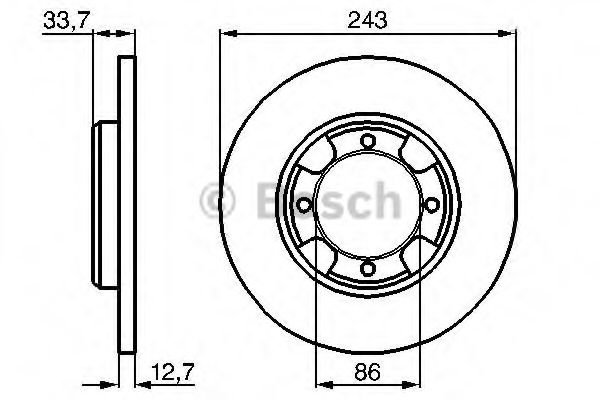 BOSCH 0 986 478 253 Тормозной диск передний мост для MITSUBISHI TREDIA (Митсубиши/митсубиси Трэдиа) BOSCH 0 986 478 253 Тормозной диск передний мост для MITSUBISHI TREDIA (Митсубиши/митсубиси Трэдиа)