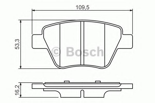 BOSCH 0 986 494 416 Тормозные колодки для SKODA SUPERB (Шкода Суперб) BOSCH 0 986 494 416 Тормозные колодки для SKODA SUPERB (Шкода Суперб)