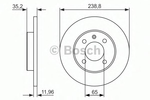 BOSCH 0 986 479 825 Тормозной диск для VOLKSWAGEN JETTA I (Фольксваген Жэтта и) BOSCH 0 986 479 825 Тормозной диск для VOLKSWAGEN JETTA I (Фольксваген Жэтта и)