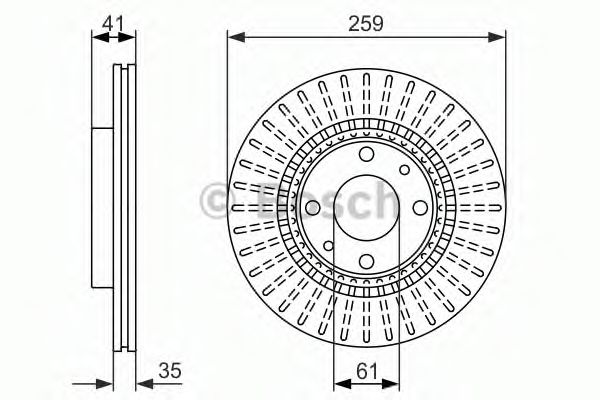 BOSCH 0 986 479 833 Тормозной диск для DACIA SANDERO (Дача Сандэро) BOSCH 0 986 479 833 Тормозной диск для DACIA SANDERO (Дача Сандэро)