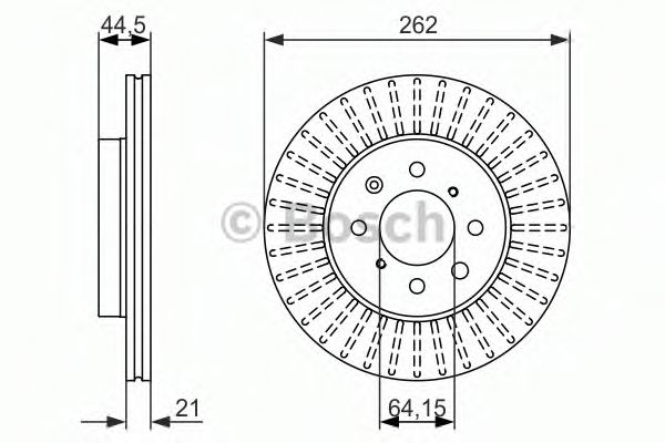 BOSCH 0 986 479 838 Тормозной диск для HONDA CRX II (Хонда Cрх 2) BOSCH 0 986 479 838 Тормозной диск для HONDA CRX II (Хонда Cрх 2)