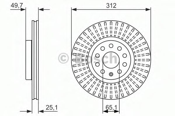 BOSCH 0 986 479 932 Тормозной диск для SEAT ALTEA (Сеат Алтэа) BOSCH 0 986 479 932 Тормозной диск для SEAT ALTEA (Сеат Алтэа)