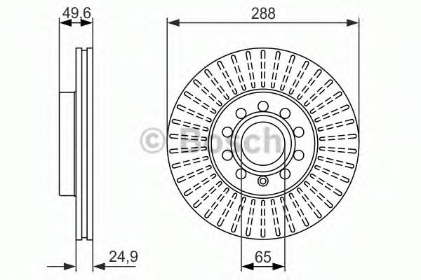 BOSCH 0 986 479 939 Тормозной диск для SEAT ALTEA (Сеат Алтэа) BOSCH 0 986 479 939 Тормозной диск для SEAT ALTEA (Сеат Алтэа)