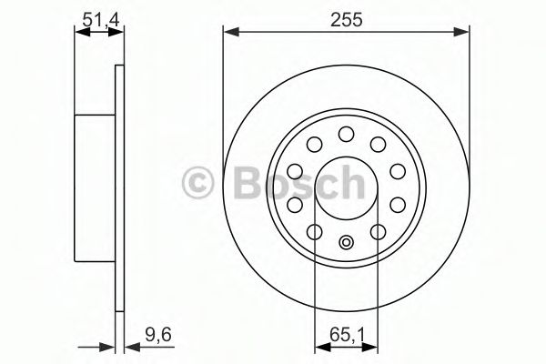 BOSCH 0 986 479 941 Тормозной диск для SEAT (Сеат) BOSCH 0 986 479 941 Тормозной диск для SEAT (Сеат)
