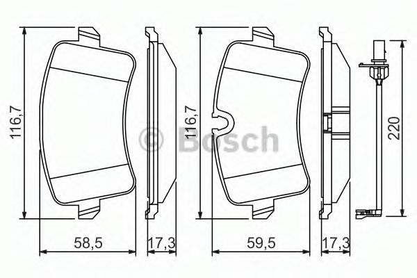 BOSCH 0 986 494 488 Тормозные колодки для AUDI A7 (Ауди А7) BOSCH 0 986 494 488 Тормозные колодки для AUDI A7 (Ауди А7)