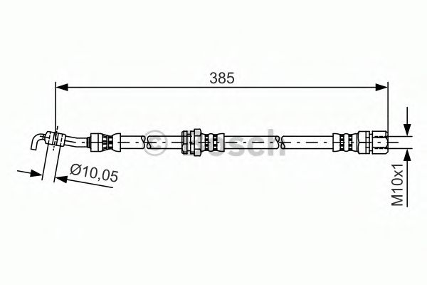BOSCH 1 987 481 385 Тормозной шланг для CHEVROLET OPTRA (Шевроле Оптра) BOSCH 1 987 481 385 Тормозной шланг для CHEVROLET OPTRA (Шевроле Оптра)