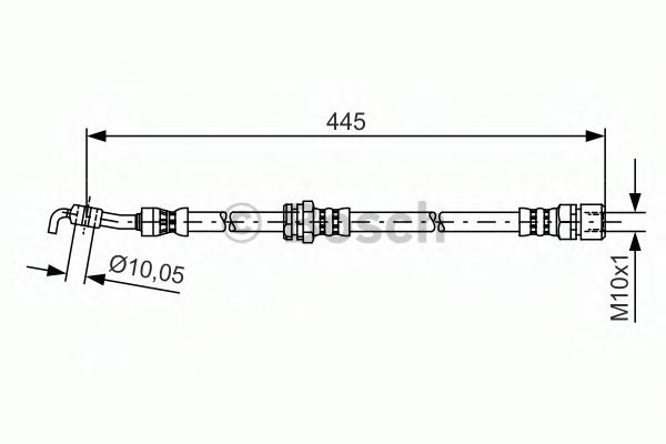BOSCH 1 987 481 386 Тормозной шланг для CHEVROLET OPTRA (Шевроле Оптра) BOSCH 1 987 481 386 Тормозной шланг для CHEVROLET OPTRA (Шевроле Оптра)
