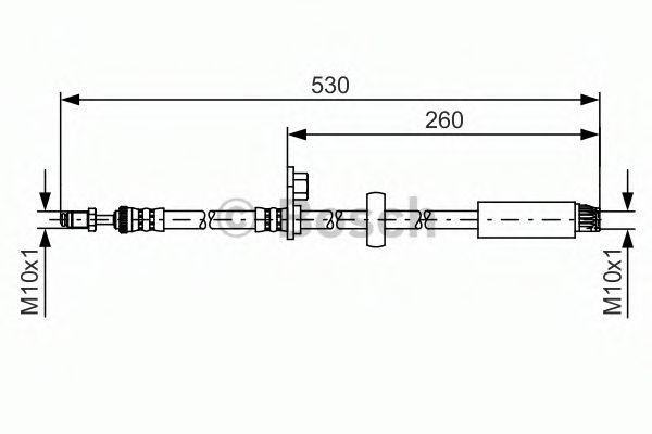 BOSCH 1 987 481 395 Тормозной шланг передняя ось, двусторонне для PEUGEOT 207 SW (Пежо 207 св) BOSCH 1 987 481 395 Тормозной шланг передняя ось, двусторонне для PEUGEOT 207 SW (Пежо 207 св)