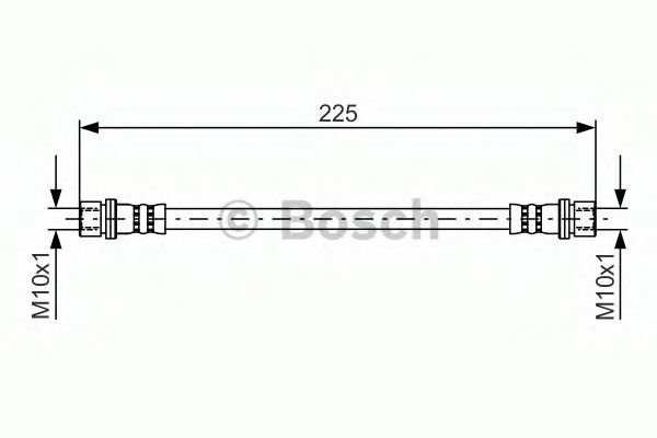 BOSCH 1 987 481 411 Тормозной шланг для TOYOTA VITZ (Тойота/тоета Vитз) BOSCH 1 987 481 411 Тормозной шланг для TOYOTA VITZ (Тойота/тоета Vитз)
