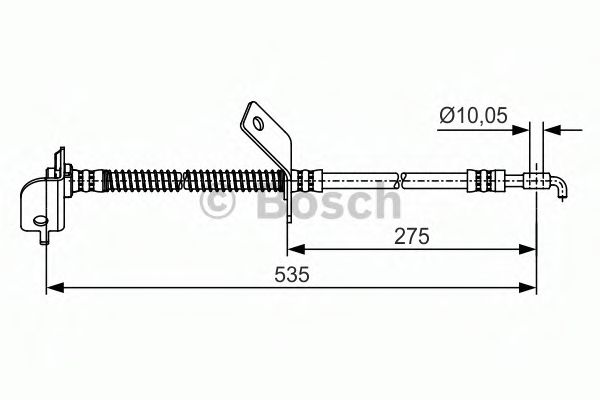 BOSCH 1 987 481 415 Тормозной шланг для KIA K3 II (Киа К3 2) BOSCH 1 987 481 415 Тормозной шланг для KIA K3 II (Киа К3 2)