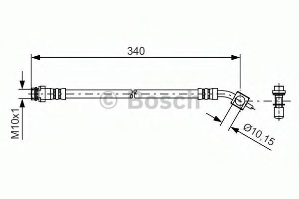 BOSCH 1 987 481 424 Тормозной шланг для FORD (Форд) BOSCH 1 987 481 424 Тормозной шланг для FORD (Форд)