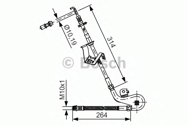 BOSCH 1 987 481 427 Тормозной шланг для CITROËN C6 (CитроËн C6) BOSCH 1 987 481 427 Тормозной шланг для CITROËN C6 (CитроËн C6)