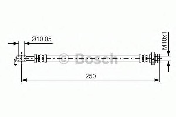 BOSCH 1 987 481 434 Тормозной шланг передняя ось, двусторонне для NISSAN DUALIS (Ниссан Дуалис) BOSCH 1 987 481 434 Тормозной шланг передняя ось, двусторонне для NISSAN DUALIS (Ниссан Дуалис)
