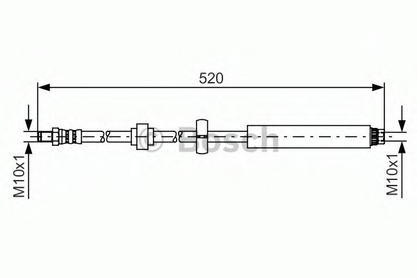 BOSCH 1 987 481 436 Тормозной шланг передняя ось, двусторонне для CITROËN C3 II (CитроËн С3 2) BOSCH 1 987 481 436 Тормозной шланг передняя ось, двусторонне для CITROËN C3 II (CитроËн С3 2)