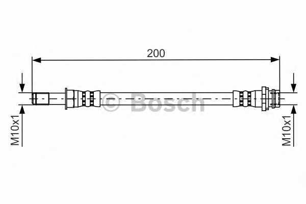 BOSCH 1 987 481 443 Тормозной шланг для FORD (Форд) BOSCH 1 987 481 443 Тормозной шланг для FORD (Форд)