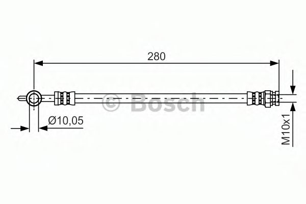 BOSCH 1 987 481 444 Тормозной шланг задний мост для MAZDA 6 (Мазда 6) BOSCH 1 987 481 444 Тормозной шланг задний мост для MAZDA 6 (Мазда 6)