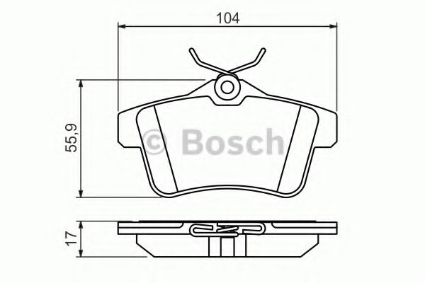 BOSCH 0 986 494 437 Тормозные колодки для PEUGEOT 308 CC (Пежо 308 сс) BOSCH 0 986 494 437 Тормозные колодки для PEUGEOT 308 CC (Пежо 308 сс)