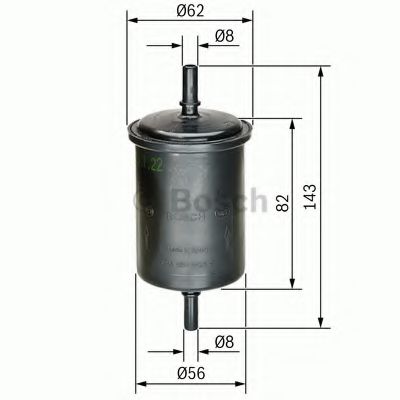 BOSCH 0 450 902 161 Топливный фильтр F4R 874 для PEUGEOT 206 (Пежо 206) BOSCH 0 450 902 161 Топливный фильтр F4R 874 для PEUGEOT 206 (Пежо 206)