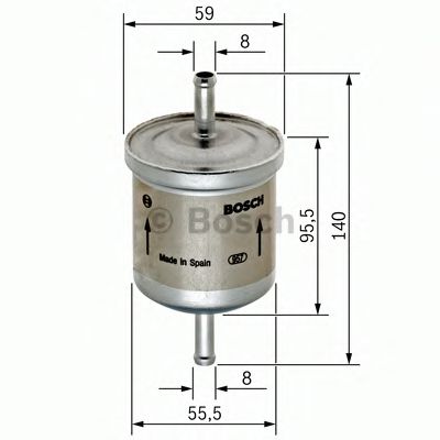 BOSCH 0 450 905 002 Топливный фильтр для PEUGEOT 106 (Пежо 106) BOSCH 0 450 905 002 Топливный фильтр для PEUGEOT 106 (Пежо 106)