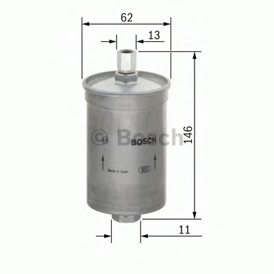 BOSCH 0 450 905 003 Топливный фильтр 07 1976 для PORSCHE (Порше) BOSCH 0 450 905 003 Топливный фильтр 07 1976 для PORSCHE (Порше)