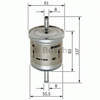 BOSCH 0 450 905 287 Топливный фильтр для RENAULT SANDERO/STEPWAY I (Рено Сандэро/стэпваъ и) BOSCH 0 450 905 287 Топливный фильтр для RENAULT SANDERO/STEPWAY I (Рено Сандэро/стэпваъ и)