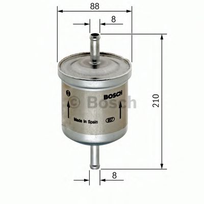 BOSCH 0 450 905 908 Топливный фильтр 16633 для VOLVO XC70 CROSS COUNTRY (Вольво Xc70 кросс кантри) BOSCH 0 450 905 908 Топливный фильтр 16633 для VOLVO XC70 CROSS COUNTRY (Вольво Xc70 кросс кантри)