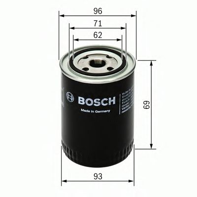 BOSCH 0 451 103 274 Масляный фильтр 12 2000 для MOSKVICH 2141 (Москвич 2141)