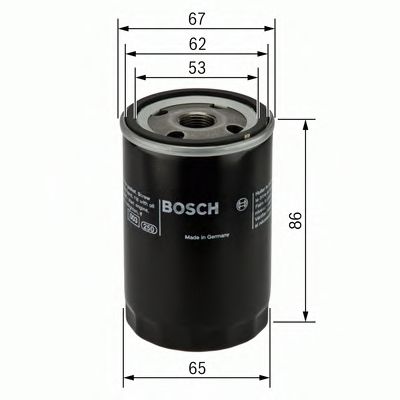 BOSCH 0 451 104 067 Масляный фильтр BD-40Ti для NISSAN ATLEON (Ниссан Атлеон)