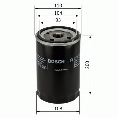 BOSCH 0 451 300 003 Масляный фильтр Фильтрация параллельного потока для VOLVO FL 7 (Вольво Фл 7) BOSCH 0 451 300 003 Масляный фильтр Фильтрация параллельного потока для VOLVO FL 7 (Вольво Фл 7)