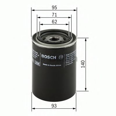 BOSCH 0 986 452 001 Масляный фильтр для LAND-ROVER (Ланд-ровер) BOSCH 0 986 452 001 Масляный фильтр для LAND-ROVER (Ланд-ровер)