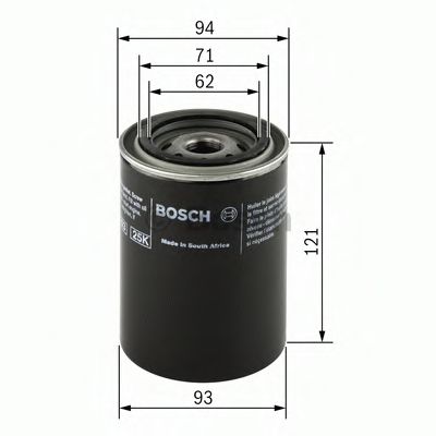 BOSCH 0 986 452 005 Масляный фильтр для NISSAN URVAN (Ниссан Урvан) BOSCH 0 986 452 005 Масляный фильтр для NISSAN URVAN (Ниссан Урvан)