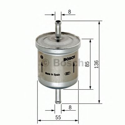 BOSCH F 026 402 001 Топливный фильтр для SMART (Смарт) BOSCH F 026 402 001 Топливный фильтр для SMART (Смарт)