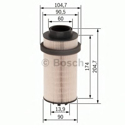 BOSCH F 026 402 033 Топливный фильтр PE 265<Euro3> для DAF XF 95 (Даф Xф 95) BOSCH F 026 402 033 Топливный фильтр PE 265<Euro3> для DAF XF 95 (Даф Xф 95)
