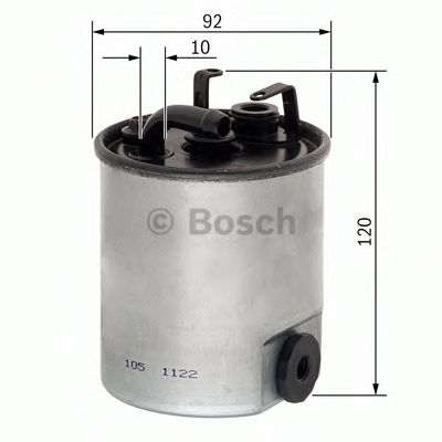 BOSCH F 026 402 044 Топливный фильтр с датчиком уровня воды для MERCEDES-BENZ SPRINTER 3-T (Мэрcэдэс-бэнз Спринтэр 3-т) BOSCH F 026 402 044 Топливный фильтр с датчиком уровня воды для MERCEDES-BENZ SPRINTER 3-T (Мэрcэдэс-бэнз Спринтэр 3-т)