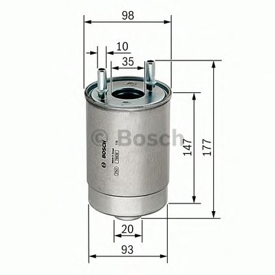 BOSCH F 026 402 067 Топливный фильтр K9K 8. . . для RENAULT GRAN III (Рено Гран 3) BOSCH F 026 402 067 Топливный фильтр K9K 8. . . для RENAULT GRAN III (Рено Гран 3)