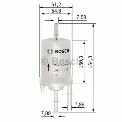 BOSCH F 026 403 006 Топливный фильтр с регулятором давления для SKODA RAPID (Шкода Рапид) BOSCH F 026 403 006 Топливный фильтр с регулятором давления для SKODA RAPID (Шкода Рапид)