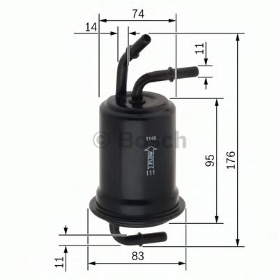 BOSCH F 026 403 012 Топливный фильтр для AUDI R8 SPYDER (Ауди Р8 спъдэр) BOSCH F 026 403 012 Топливный фильтр для AUDI R8 SPYDER (Ауди Р8 спъдэр)