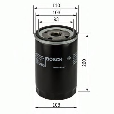 BOSCH F 026 407 105 Масляный фильтр<br >11 2000 