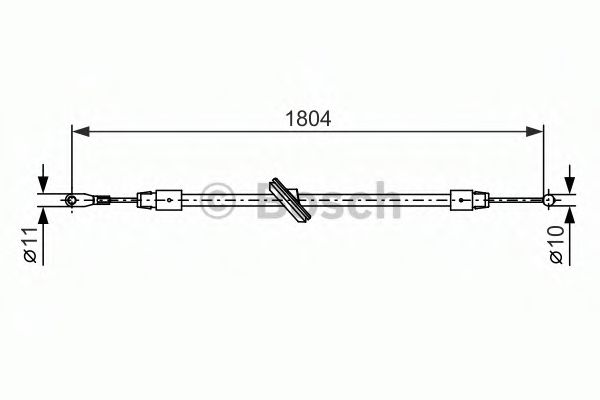 BOSCH 1 987 482 380 Трос, стояночная тормозная система для MERCEDESBENZ (Мерседес бенц) BOSCH 1 987 482 380 Трос, стояночная тормозная система для MERCEDESBENZ (Мерседес бенц)