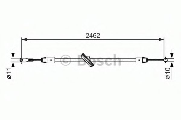 BOSCH 1 987 482 381 Трос, стояночная тормозная система для MERCEDESBENZ (Мерседес бенц) BOSCH 1 987 482 381 Трос, стояночная тормозная система для MERCEDESBENZ (Мерседес бенц)