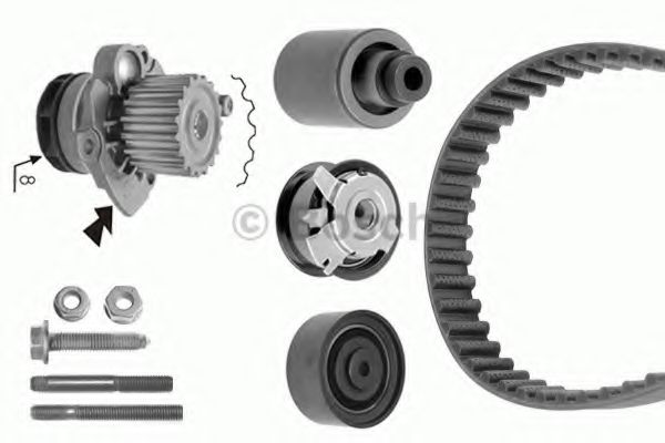 BOSCH 1 987 946 418 Комплект ремня ГРМ 06 2010 для MITSUBISHI (Митсубиши/митсубиси) BOSCH 1 987 946 418 Комплект ремня ГРМ 06 2010 для MITSUBISHI (Митсубиши/митсубиси)